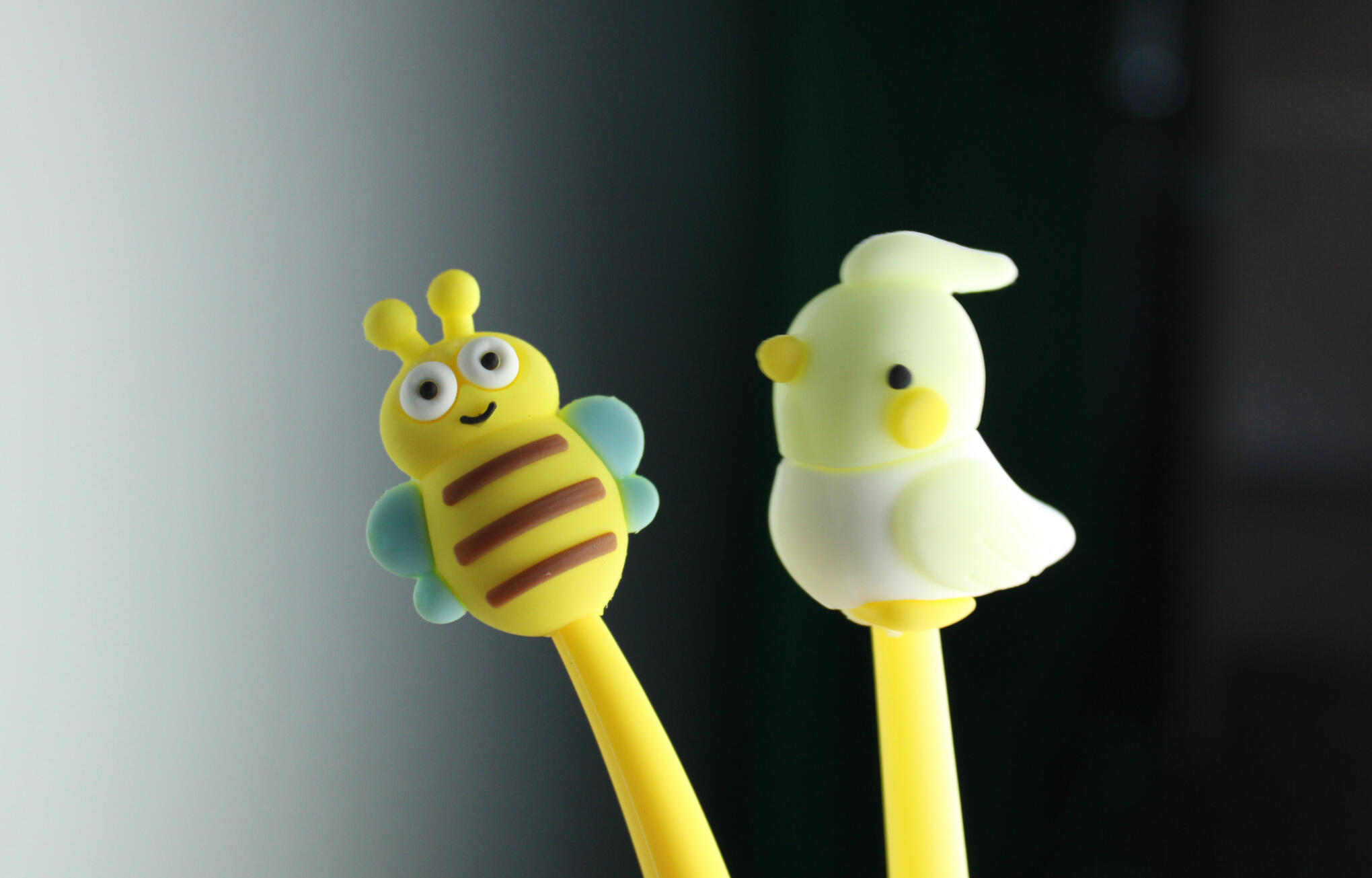 A stupid bee pen next to a dumb bird pen.